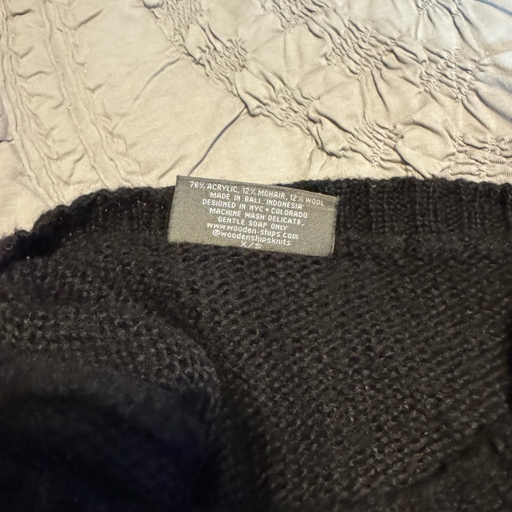 Wooden Ships Charcoal XS sweater - Picture 5 of 6